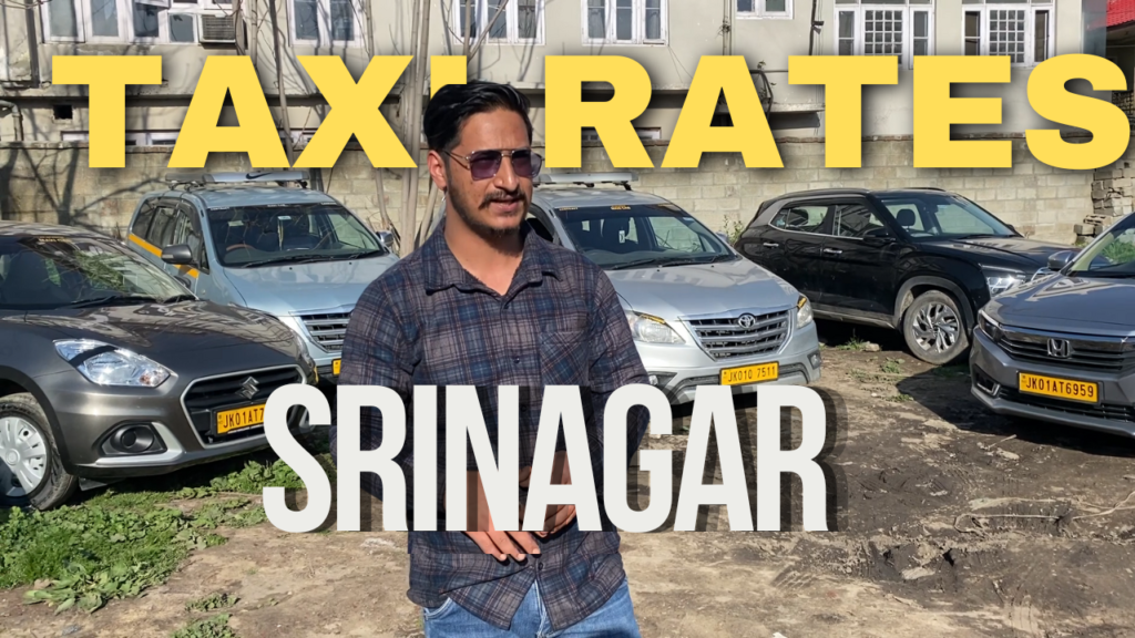 taxi rates in Srinagar Kashmir