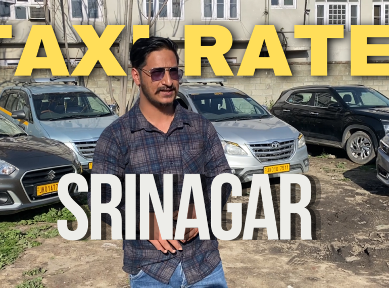 taxi rates in Srinagar Kashmir